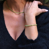 Bracelet "Eveil" Jade Néphrite facettée