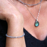 Bracelet "Eveil" Labradorite facettée