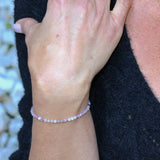 Bracelet "Eveil" Lépidolite facettée