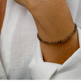 Bracelet "Eveil" Quartz fumé facetté