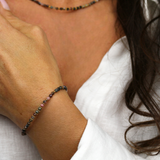 Bracelet "Eveil" Rhodonite facettée