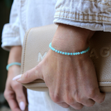 Bracelet "Eveil" Amazonite facettée