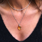 Collier "Eveil" Citrine facettée