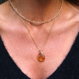 Collier "Eveil" Citrine facettée