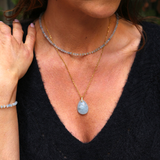 Pendentif Goutte Aigue-Marine