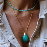 Pendentif Goutte Amazonite