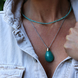 Pendentif Goutte Amazonite