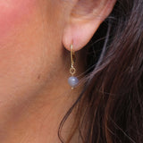 Boucles d'oreilles "Envol" Agate Botswana