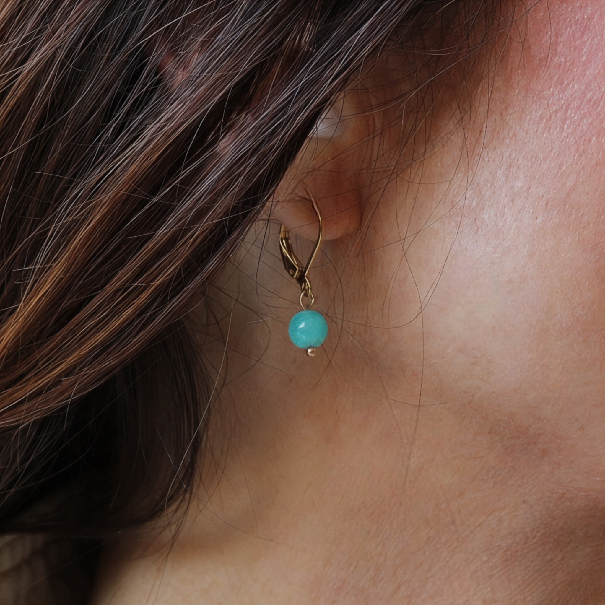 Boucles d'oreilles "Envol" Amazonite