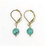 Boucles d'oreilles "Envol" Turquoise Hubei