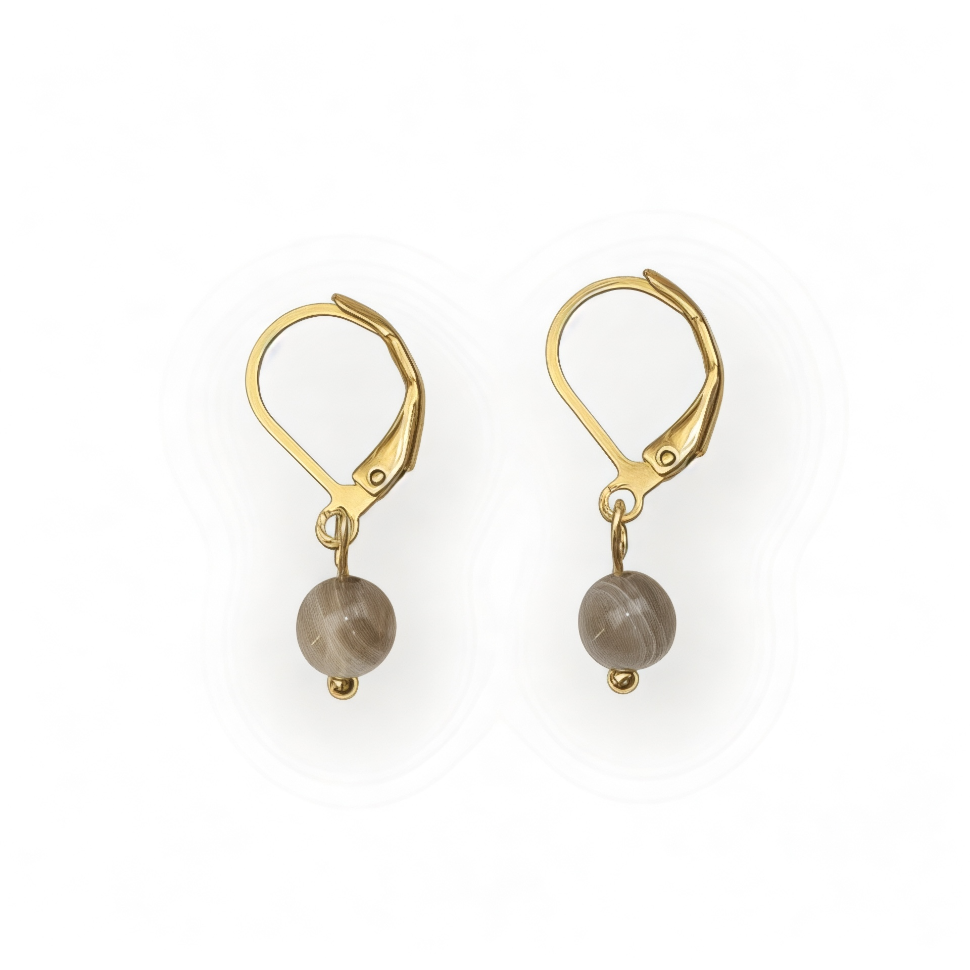 Boucles d'oreilles "Envol" Agate Botswana
