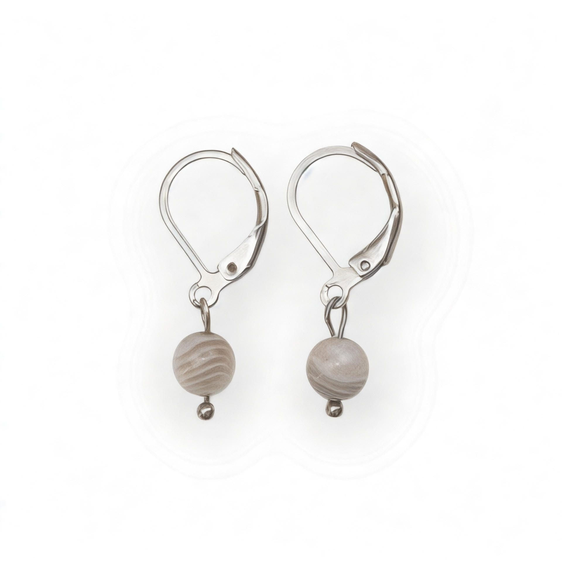 Boucles d'oreilles "Envol" Agate Botswana