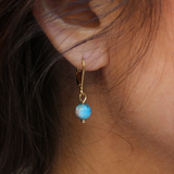 Boucles d'oreilles "Envol" Apatite bleue