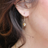 Boucles d'oreilles "Envol" Citrine