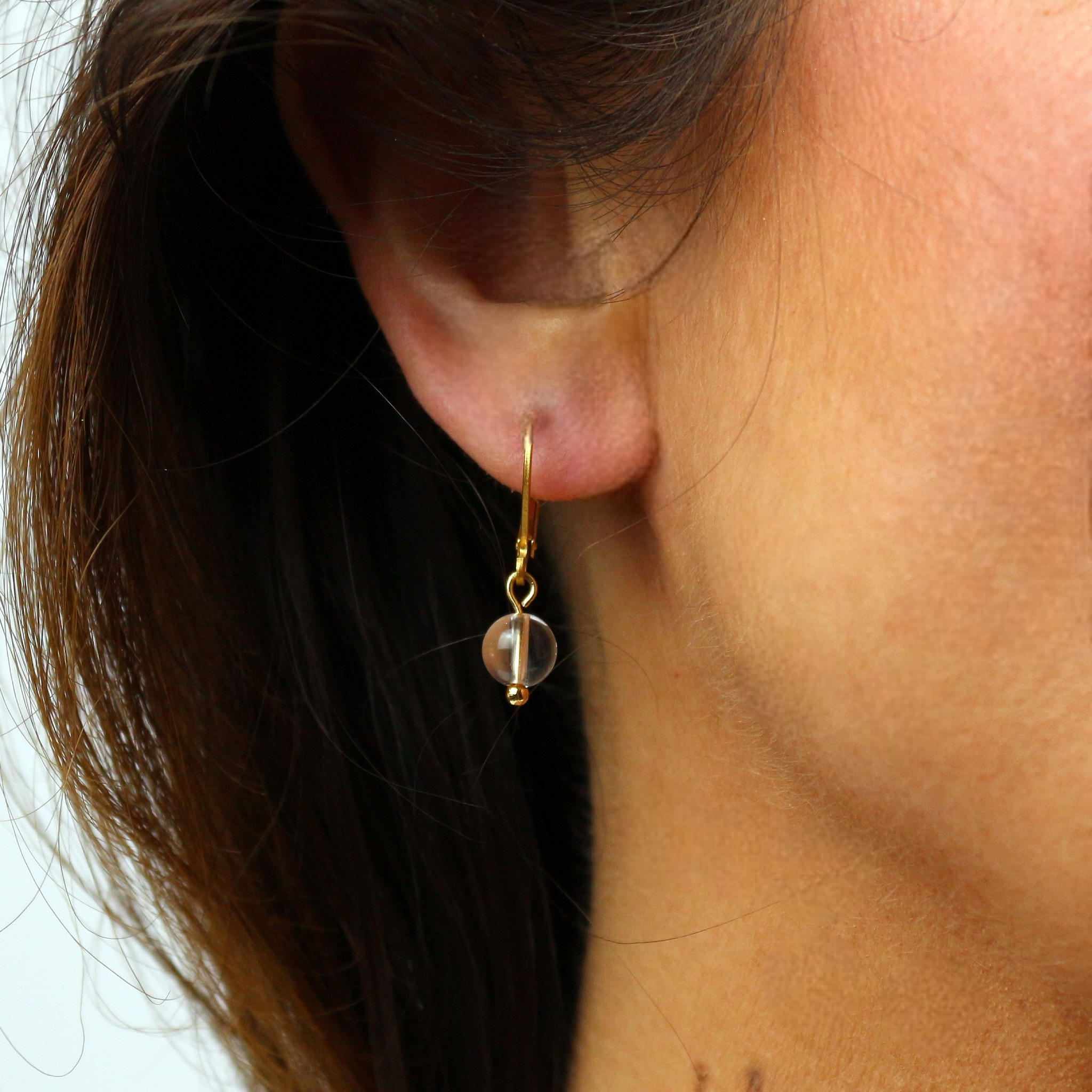 Boucles d'oreilles "Envol" Cristal de Roche