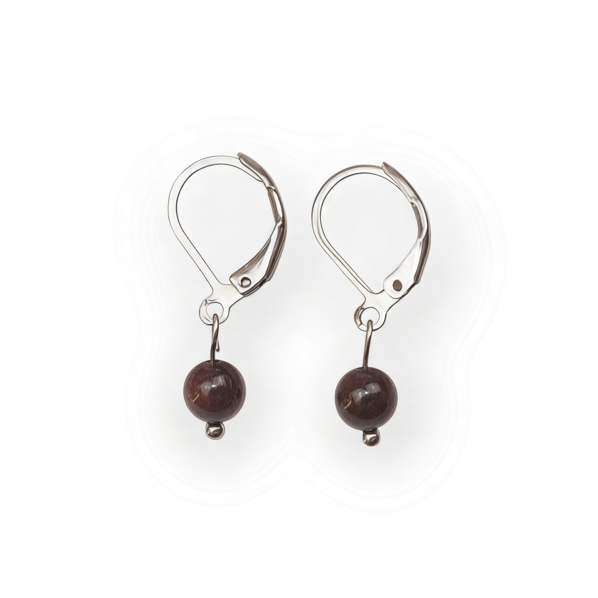 Boucles d'oreilles "Envol" Grenat