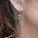 Boucles d'oreilles "Envol" Jade Néphrite