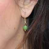 Boucles d'oreilles "Envol" Jade Néphrite