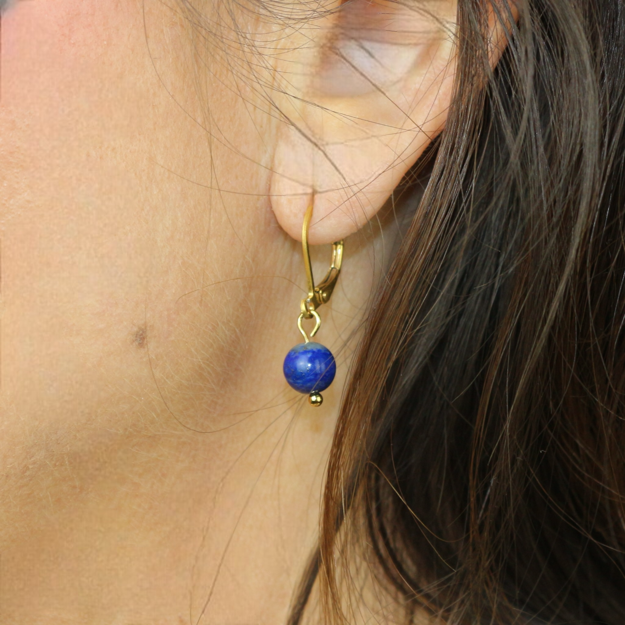 Boucles d'oreilles "Envol" Lapis-Lazuli