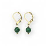 Boucles d'oreilles "Envol" Malachite