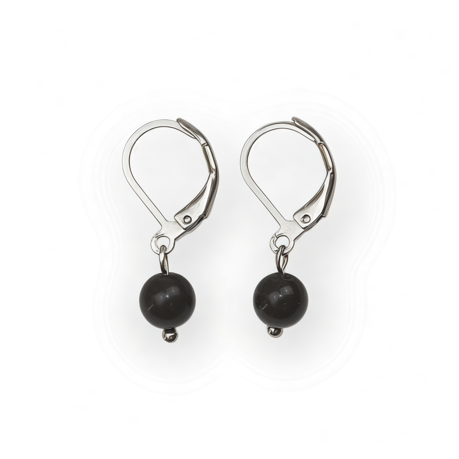 Boucles d'oreilles "Envol" Obsidienne dorée