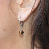 Boucles d'oreilles "Envol" Oeil de Tigre