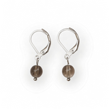 Boucles d'oreilles "Envol" Quartz fumé
