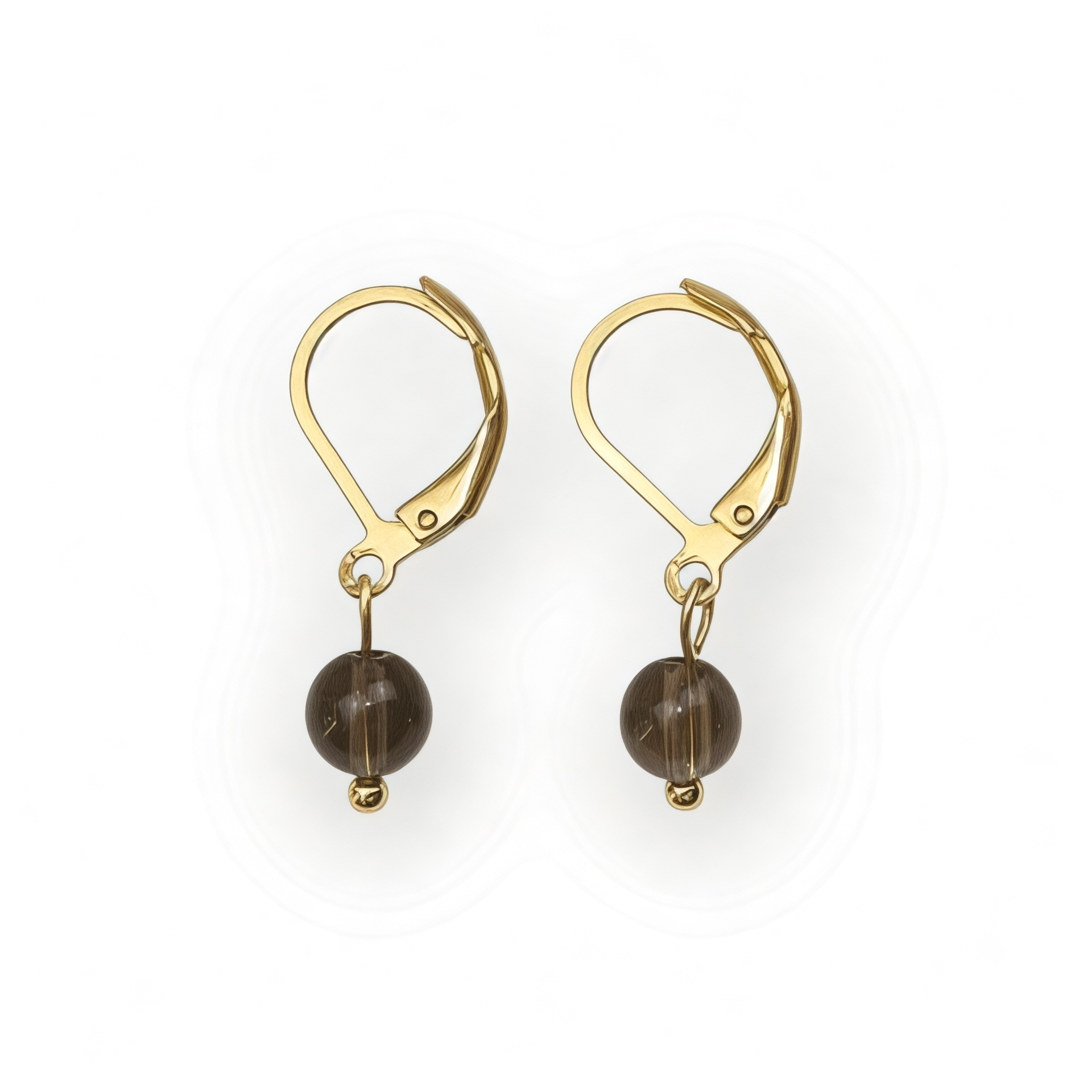 Boucles d'oreilles "Envol" Quartz fumé