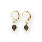 Boucles d'oreilles "Envol" Quartz fumé