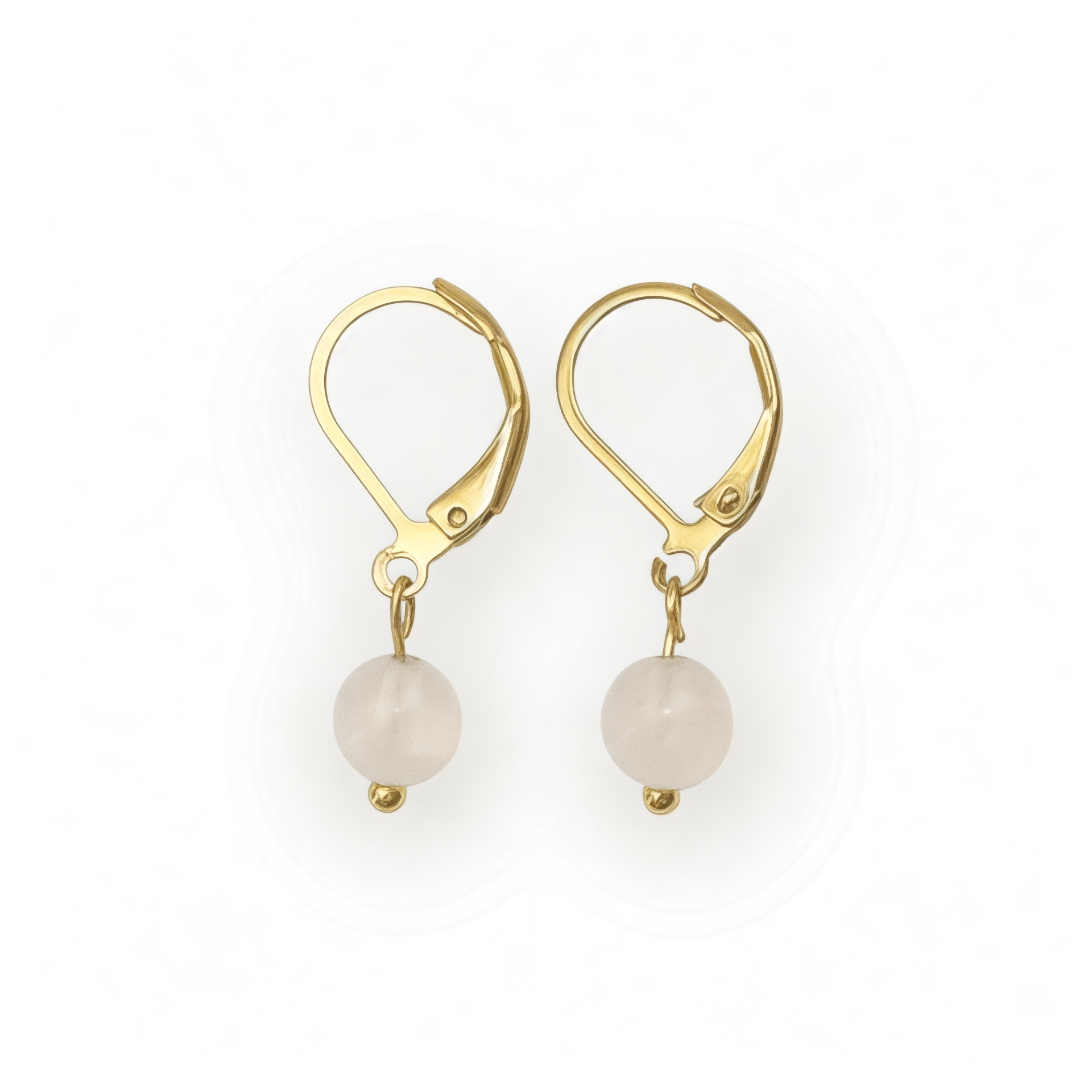 Boucles d'oreilles "Envol" Quartz rose