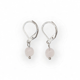 Boucles d'oreilles "Envol" Quartz rose