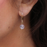 Boucles d'oreilles "Envol" Quartz rose