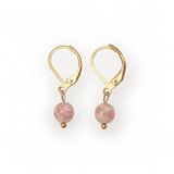 Boucles d'oreilles "Envol" Rhodochrosite
