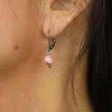 Boucles d'oreilles "Envol" Rhodochrosite