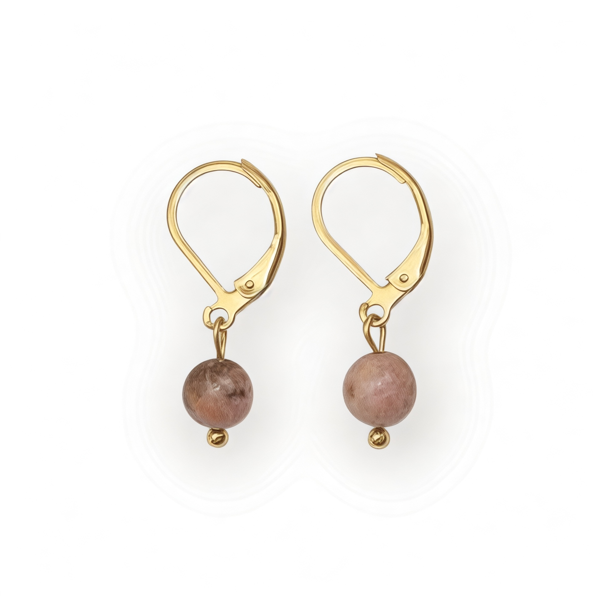 Boucles d'oreilles "Envol" Rhodonite