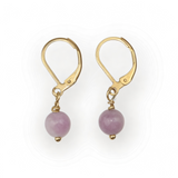 Boucles d'oreilles "Envol" Lépidolite