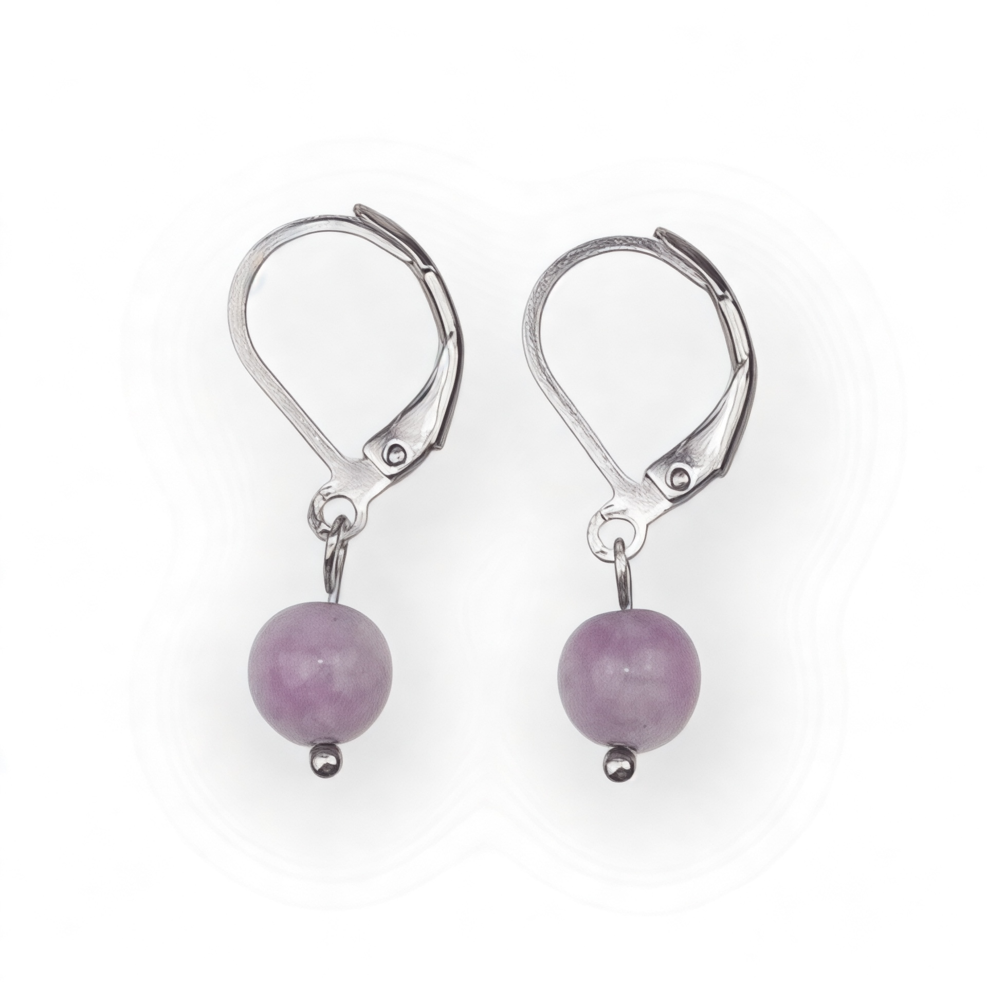 Boucles d'oreilles "Envol" Lépidolite