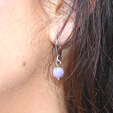 Boucles d'oreilles "Envol" Lépidolite