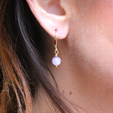 Boucles d'oreilles "Envol" Lépidolite