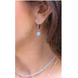 Boucles d'oreilles "Envol" Aigue-Marine
