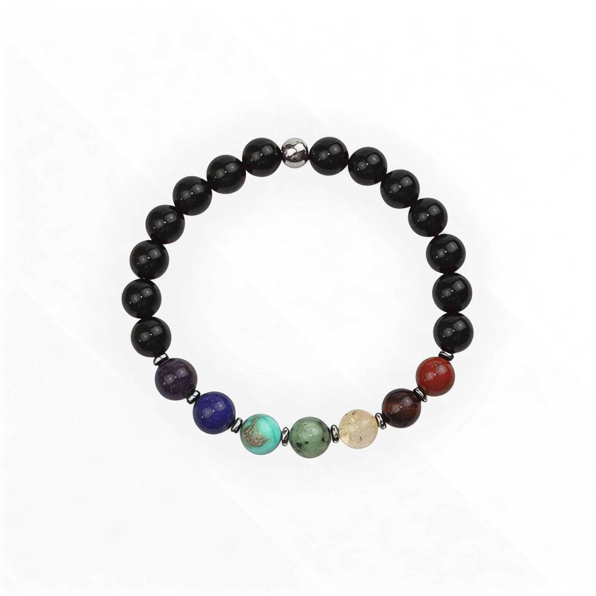 Bracelet "7 Chakras" Onyx
