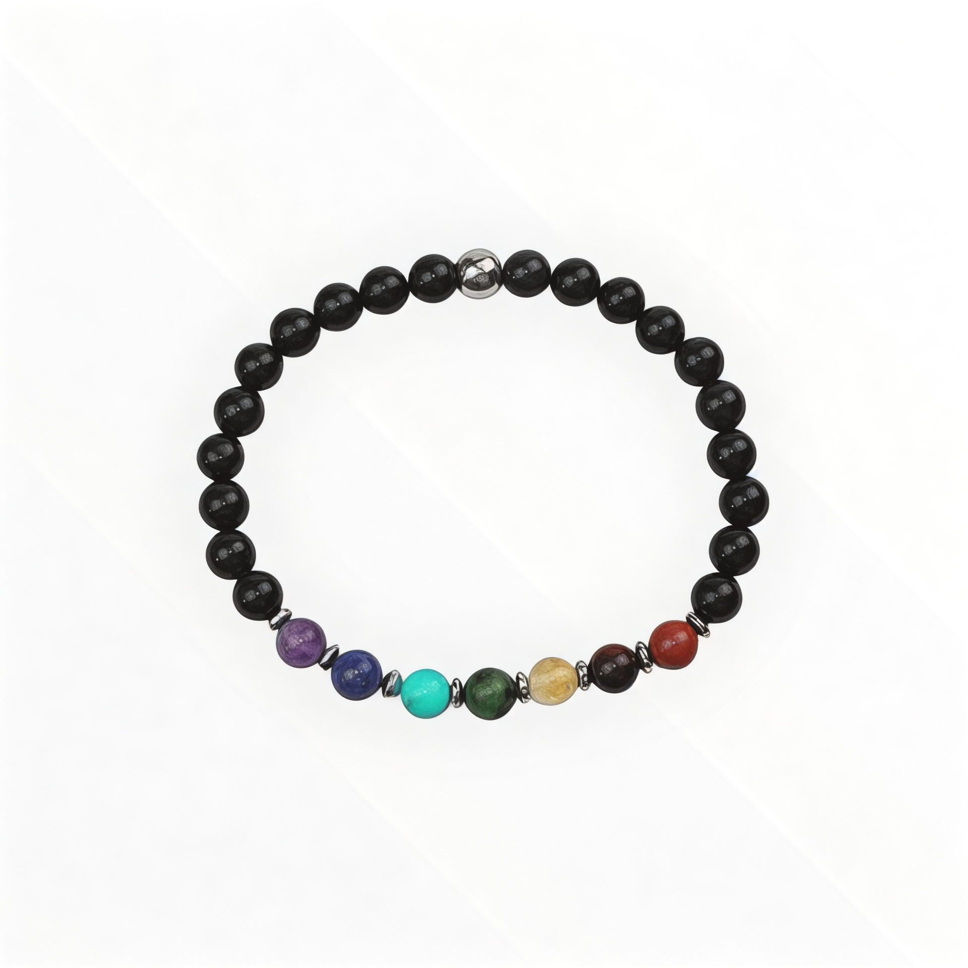 Bracelet "7 Chakras" Onyx