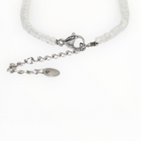 Bracelet "Eveil 7 Chakras" Cristal de Roche facetté