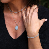 Pendentif Goutte Aigue-Marine