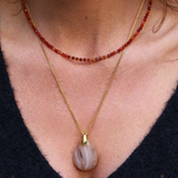 Pendentif Goutte Cornaline