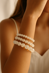 Bracelet "Essentiel" Cristal de Roche craquelé
