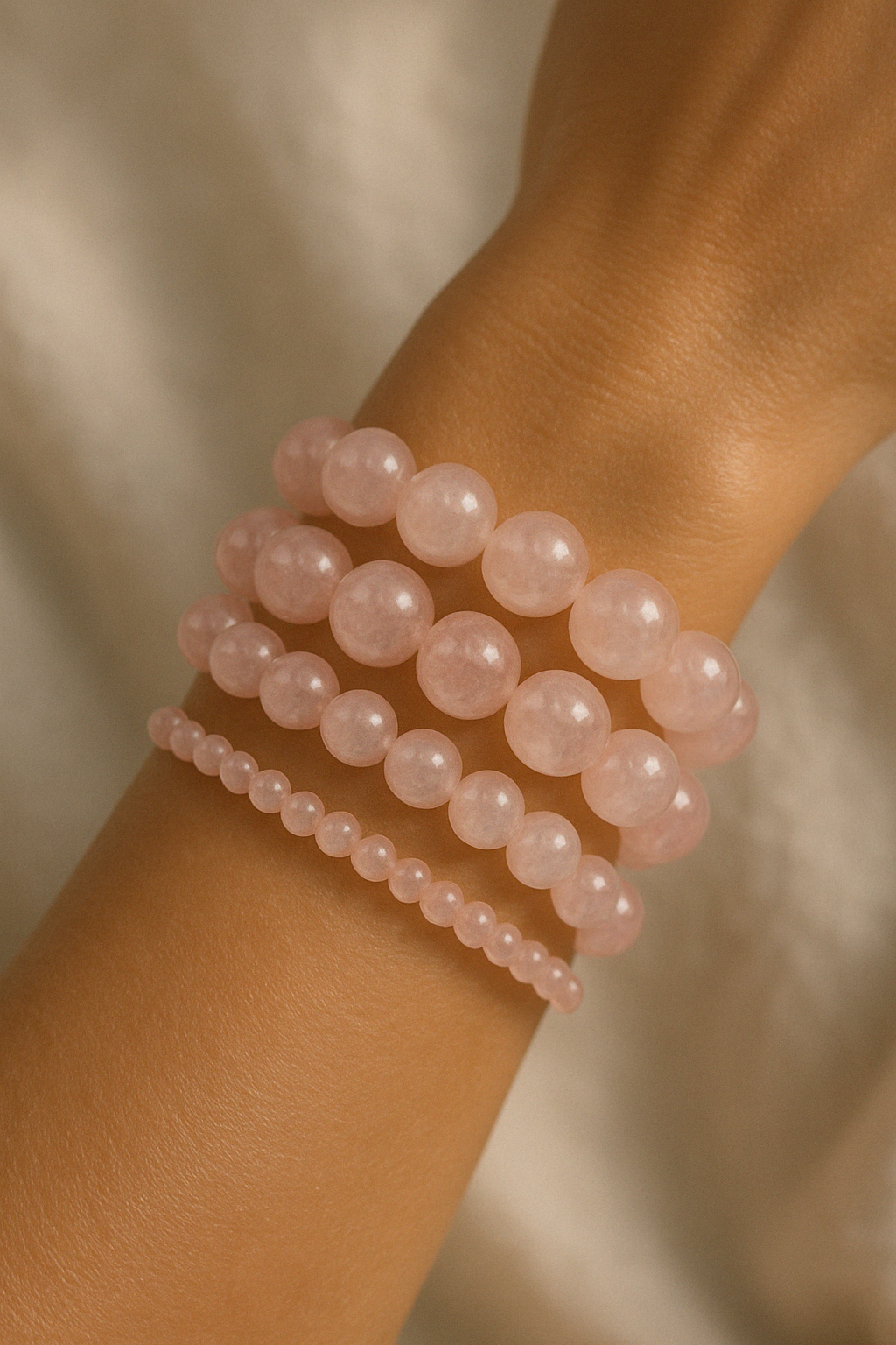 Bracelet "Essentiel" Quartz rose