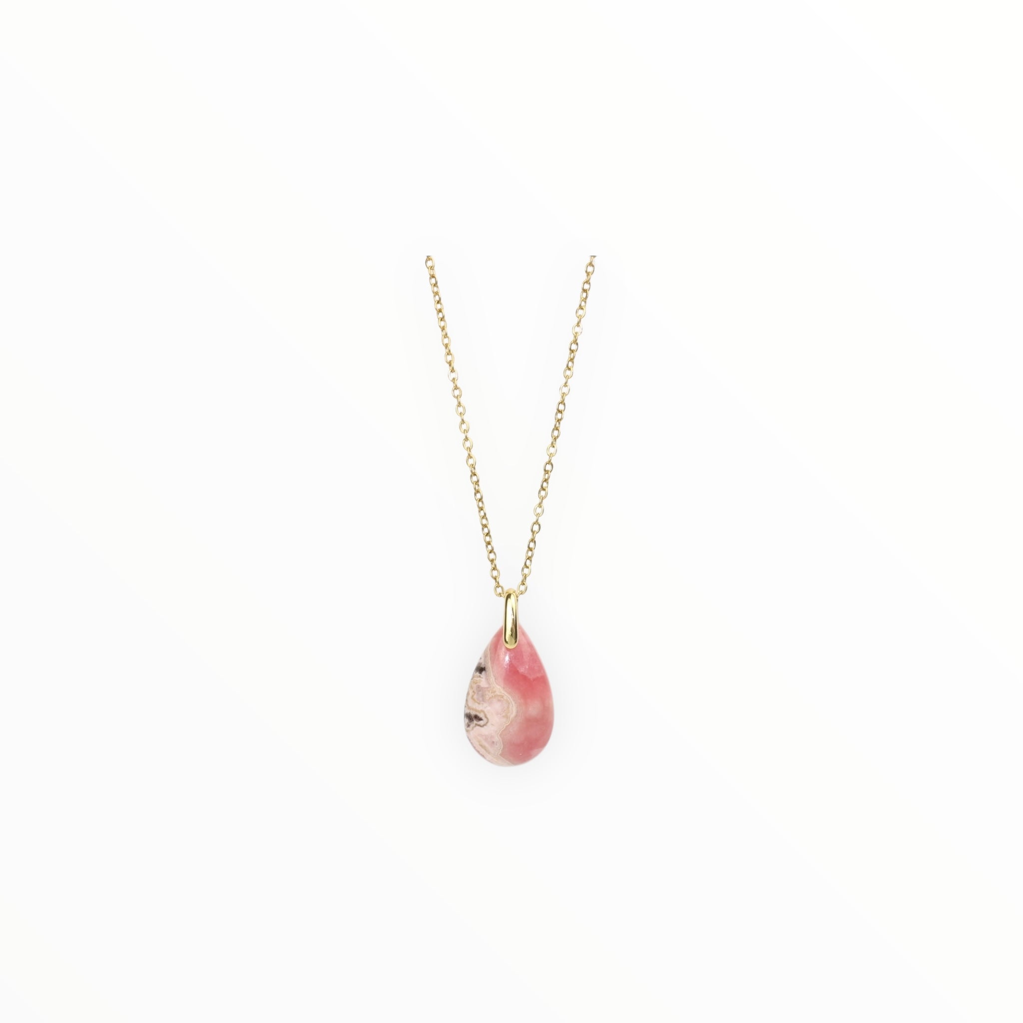 Pendentif Goutte Rhodochrosite