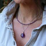 Pendentif Goutte Améthyste