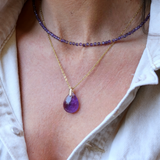 Pendentif Goutte Améthyste